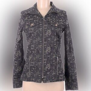 Elliott Lauren Denim Camouflage Jacket